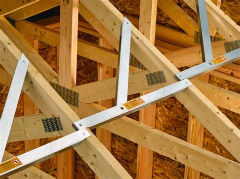 metal brackets for roof trusses|temporary truss bracing.